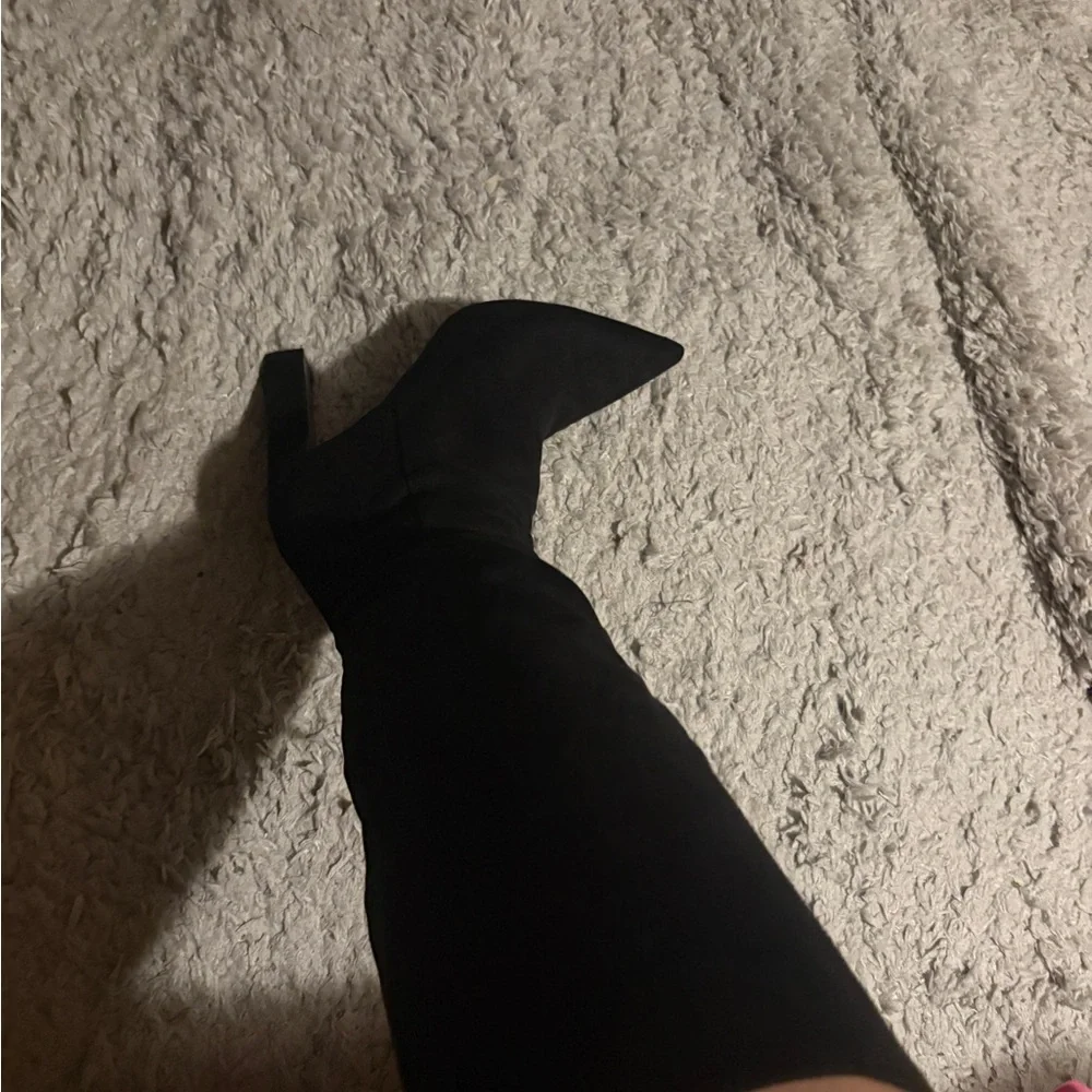 Jennifer Lopez Black Ankle Boots Classic Style - Picture 3 of 6